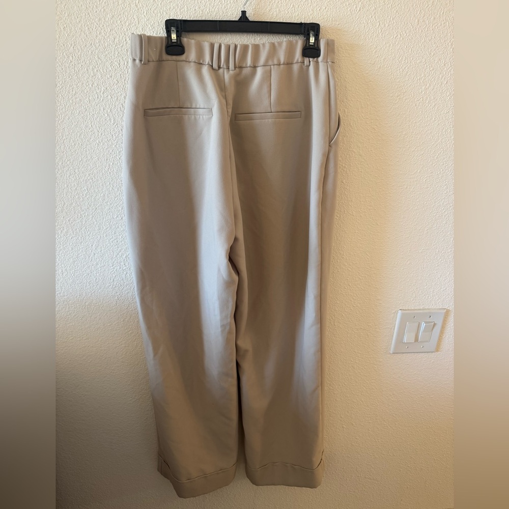 Abercrombie & Fitch Curve Love Cuffed Hem Tailored Wide Leg Pant: SIZE 31 LONG - Picture 5 of 5